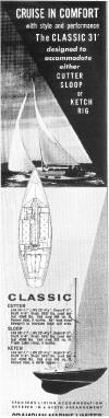 Grampian Classic 31 advert, Yachting March 1965