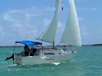 Grampian 23 "Impatience" in Florida Bay